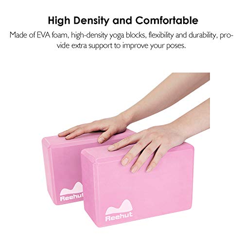 Yoga Blocks 2 Pack,  High Density EVA Foam