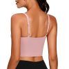Yoga Adjustable Strap Crop Padded Tank Top Workout