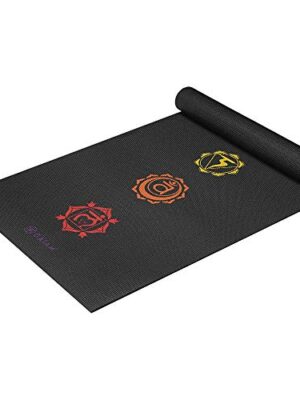 Gaiam Yoga Mat Premium Print Extra Thick Non Slip
