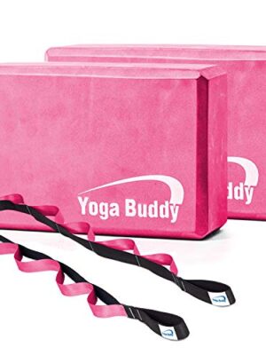 Roller Buddy Yoga Block Stretch Out Strap Set