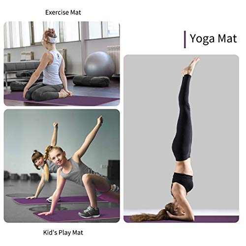 YXwin Yoga Mat, Classic 1/4 Inch Thick, Non Slip Pro Yoga Mat
