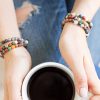 Terra Wrap Essential Oil Bracelet - Aromatherapy and Handmade Jewelry for Balance, Clarity & Wisdom