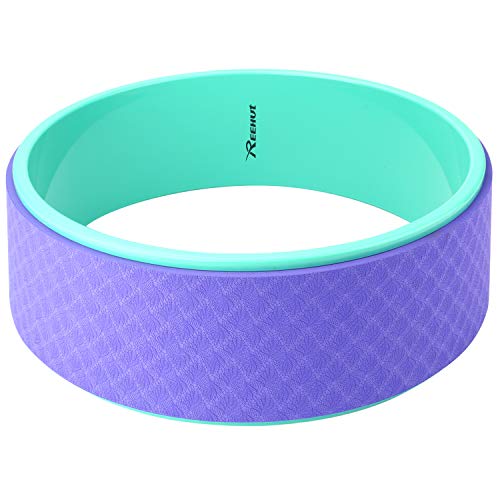 Reehut Yoga Wheel - 12.6" x 5" Strong Premium Back Roller