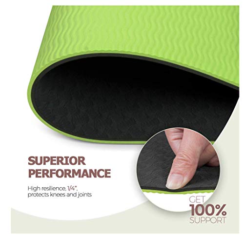 41HgmdKeKqL Vegou Yoga Mat Exercise Fitness Mat - High Density