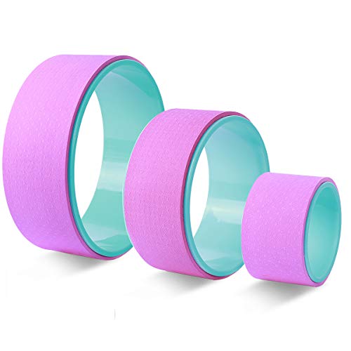 ADKINC Yoga Wheel Set 3 Pack, ABS Yoga Wheel for Stretching 1 ADKINC Yoga Wheel Set 3 Pack, ABS Yoga Wheel for Stretching