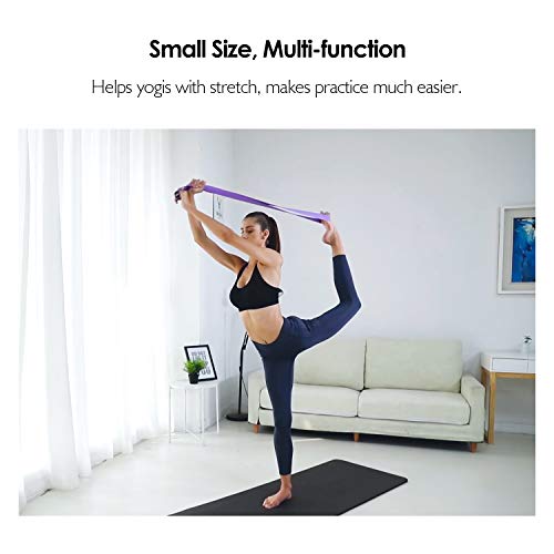 41I1bF9-SGL REEHUT Yoga Strap 6ft with Ebook - Durable Polyester Cotton
