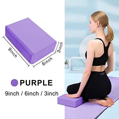 41I7eT1A09L Yoga Block High Density EVA Foam Brick Supportive Latex-Free