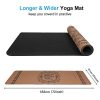 GYMBOPRO Cork Yoga Mat Eco Friendly Cork, Natural Rubber Mat