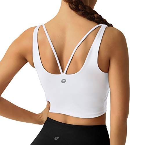 Letsfit Sports Bra for Women, Workout Fitness Crop Tank Tops