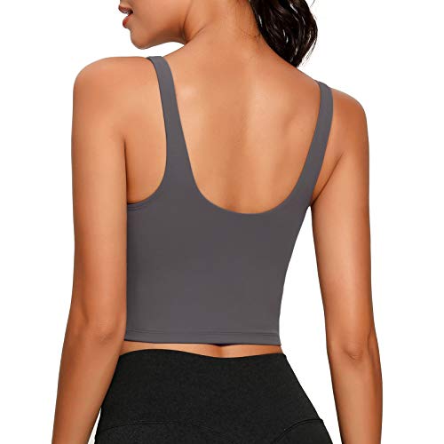 Yoga Women Sports Bra Longline Crop Tank Top