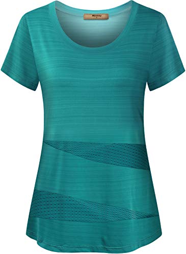 Miusey Athletic Shirts Women,Ladies Yoga Tops Outdoor