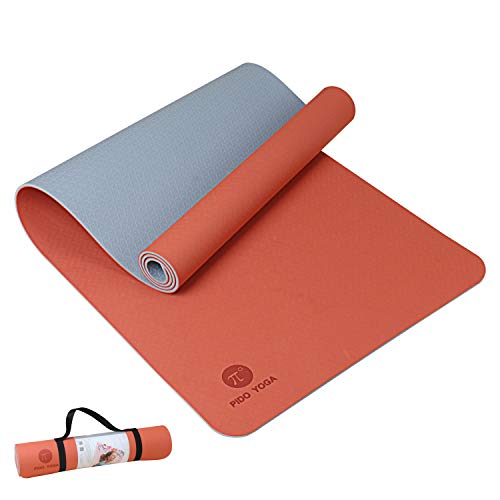 41IjFKLFi6L Pido Yoga Mat - 1/4, 1/3 Inch Extra Thick Non Slip