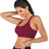RUNNING GIRL Strappy Sports Bra for Women