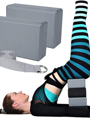 Exercise Pilates Yoga Blocks and Straps Set