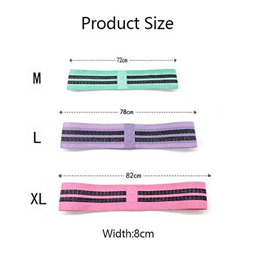 TIAS 3Pcs Yoga Fitness Strap, Yoga Non Slip Stretch Training Belt