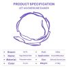 MJIYA Yoga Stretch Exercise Strap with 10 Flexible Loops