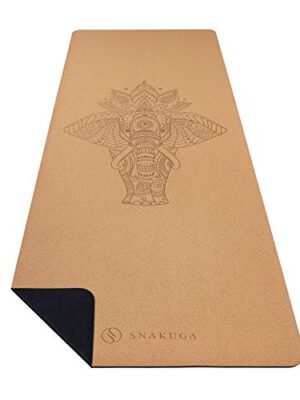 Premium Cork Yoga Mat - Eco-Friendly, Non-Slip, and Extra Long