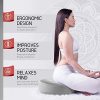 Florensi Meditation Cushion, Large Velvet Meditation Pillow