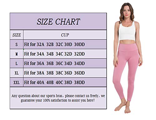 41KKPu6C+sL OXZNO Strappy Padded Sports Bras for Women
