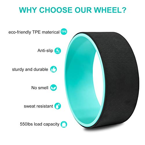 41KppYfxwTL.SL1500 Kanchimi Yoga Wheel for Back Pain, Stretching