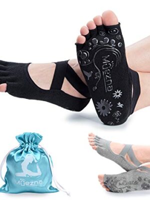 Muezna Non Slip Yoga Socks for Women