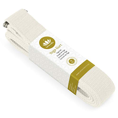 Lotuscrafts Yoga Strap for Stretching - 100% Organic Cotton