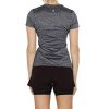 Exercise Shirts for Women: Stay Cool and Stylish in V-Neck Yoga Tops, Ideal for Gym, Running, and Fitness (Size M, Charcoal)