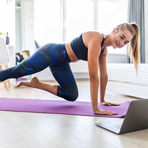 41LfDy7vm6L Smartor Yoga Mat, 6mm Thick Yoga Mat Non-Slip