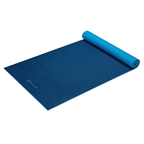 Gaiam Yoga Mat Premium Solid Color Reversible Non Slip