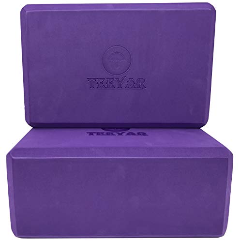 41MRPsnX0wL Teeyar Yoga Blocks Set Sturdy Odorless 3 Inch(High Density)