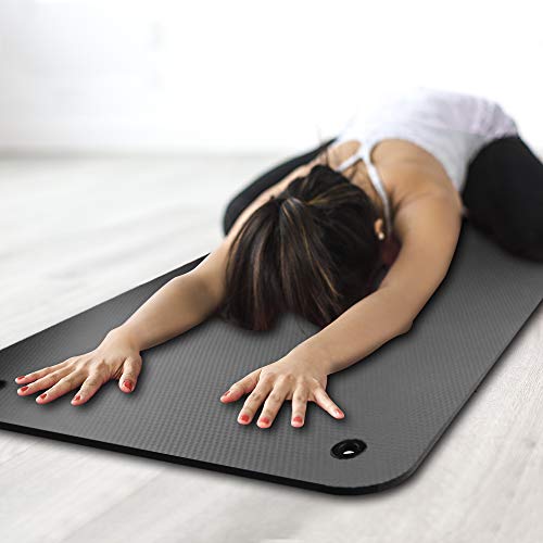 41MUesqUqiL Yoga Mat 31.5 inch 10mm ,LFS Extra Wide and Extra Thick Non Slip