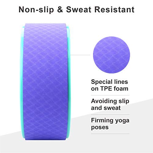 Reehut Yoga Wheel - 12.6" x 5" Strong Premium Back Roller