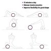 Yoga Beginner Set High Density EVA Foam Block and 6 Ft Cotton Stretching Strap