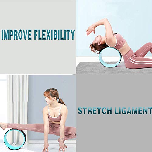 Mifly Non Slip Yoga Wheel Roller for Back Pain Stretching
