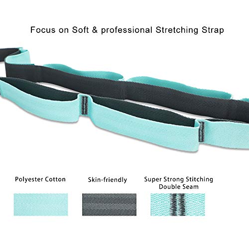 🧘‍♀️ Ultimate Flexibility & Stretching Companion – 12-Loop Non-Elastic Yoga Strap!