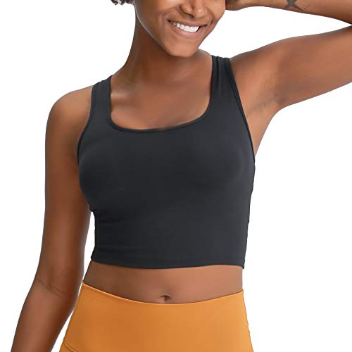 41NiwkHo5VL Workout Sports Bra Yoga Running Crop Tank Top