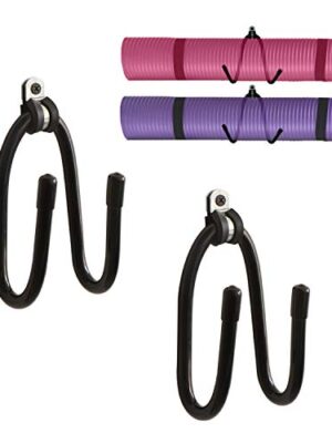Adjustable Wall Mount Yoga Mat Foam Roller