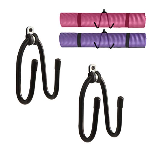 Adjustable Wall Mount Yoga Mat Foam Roller