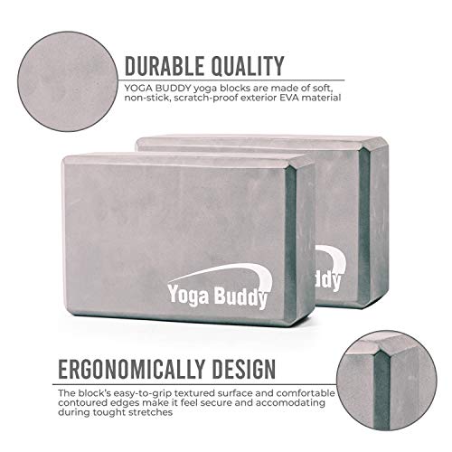 Roller Buddy Yoga Block Stretch Out Strap Set