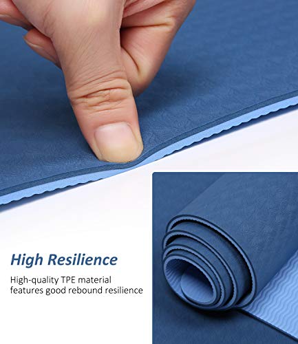 41OfXzjoerL Mersuii Yoga Mat, Eco Friendly Non Slip Fitness Exercise Mat