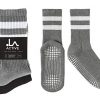 LA Active Grip Socks - 2 Pairs - Yoga Pilates