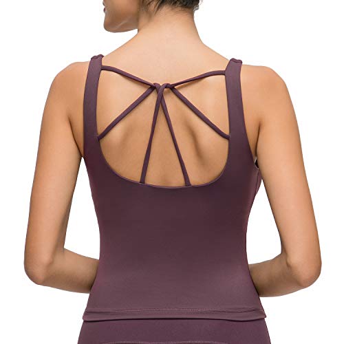 Lemedy Yoga Tank Top Built in Shelf Bra Racerback Pads 1 Lemedy Yoga Tank Top Built in Shelf Bra Racerback Pads