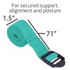 Teal Yoga Mat Set: Strap, Yoga Blocks, Yoga Strap, and 2 Microfiber Yoga Towels