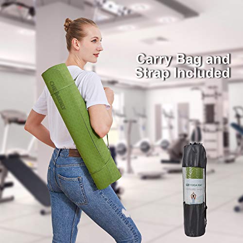 41QN3xcHIfL Yoga Mat Exercise Mat, Fitness Mat for Woman