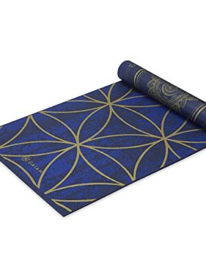 Gaiam Yoga Mat Premium Print Reversible Extra Thick Non Slip