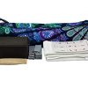 Blue Yoga Starter Set White Cotton Hand Towels Two Yoga Bands One Spray Bottle