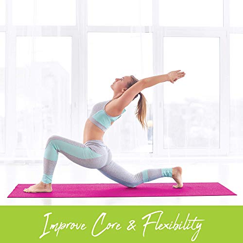 41QiChRV0XL Nicole Miller Yoga Workout Mat for Home Gym