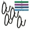 Wall Mount Yoga Mat Foam Roller and Towel Rack
