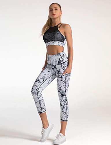 41RCkrSSBKL.SL1500 Dragon Fit High Waist Yoga Capri Leggings with 3 Pockets