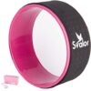 Get the most out of your stretching: The Yoga Wheel Set with Strap and Block - Spine Roller Wheel, Back Stretcher Ring for Pain Relief, Dharma Yoga Stretch Circle and Essential Yoga Accessories.